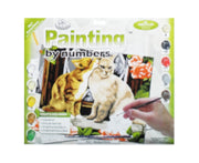 Kissing Kittens Painting by Numbers