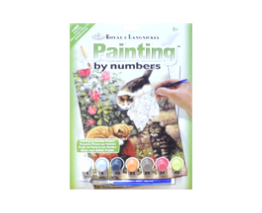 Kittens at Play Painting by Numbers