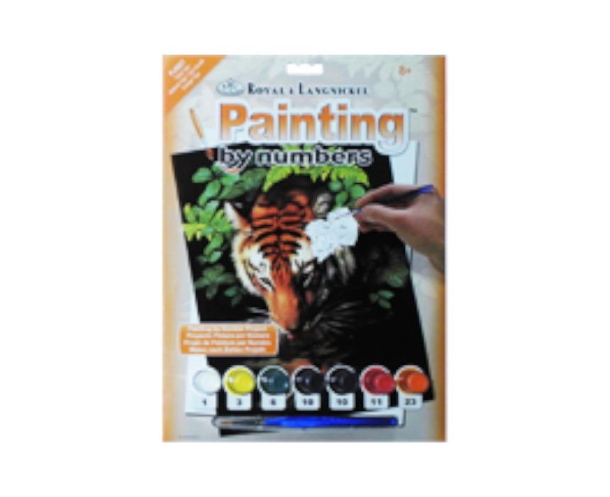 Thirsty Tiger Painting by Numbers