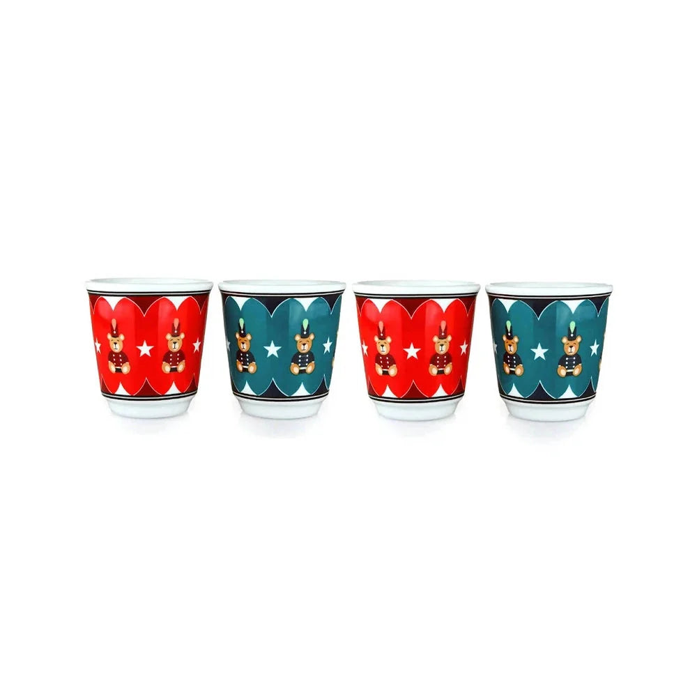 Bialetti Bicchld25 Set of 4 Glasses - 2 Red + 2 Green Coffee & Tea Cups Bialetti Bicchld25 Set of 4 Glasses - 2 Red + 2 Green Bialetti Bicchld25 Set of 4 Glasses - 2 Red + 2 Green Bialetti