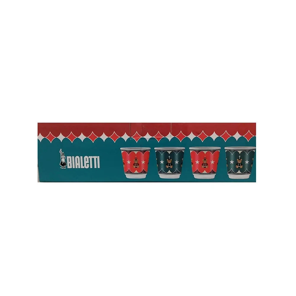 Bialetti Bicchld25 Set of 4 Glasses - 2 Red + 2 Green Coffee & Tea Cups Bialetti Bicchld25 Set of 4 Glasses - 2 Red + 2 Green Bialetti Bicchld25 Set of 4 Glasses - 2 Red + 2 Green Bialetti