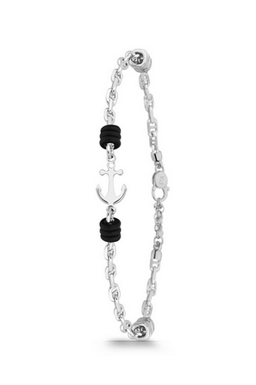 Polo Exchange Silver Bracelet with Rhodium - SI69-BC296-0039_RH