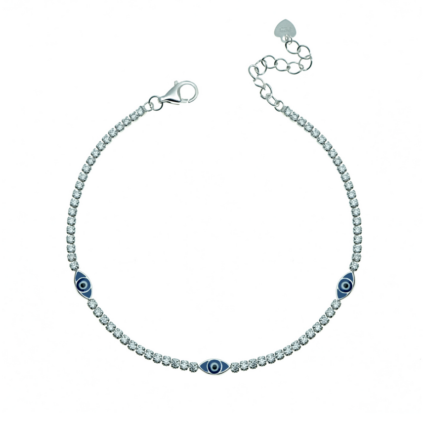 Polo Exchange Sterling Silver Bracelet 14 cm