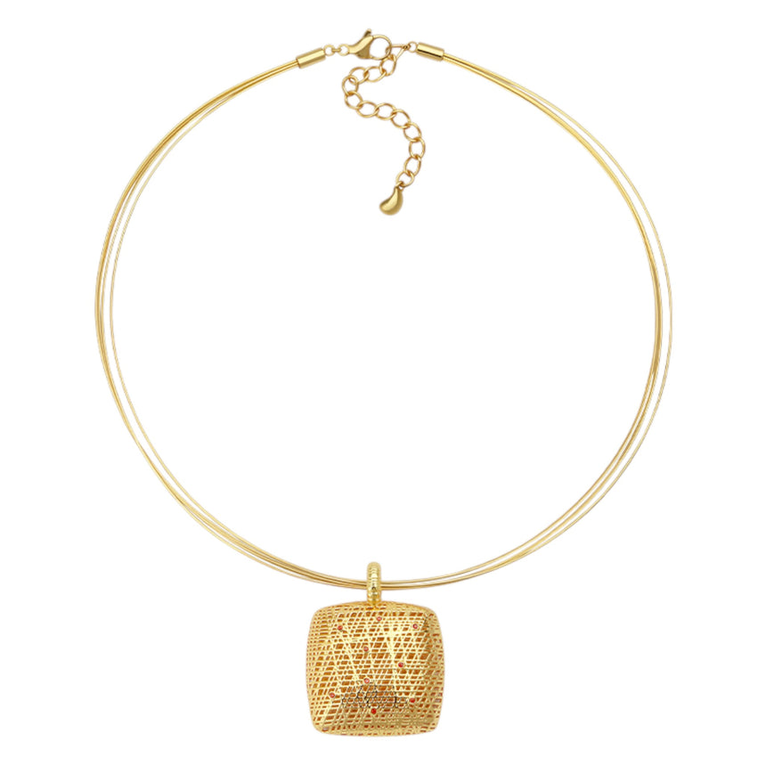 Polo Exchange Stainless Steel Necklace - NBR2319G