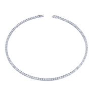 Polo Exchange Moissanite Necklace - ANS70138 R-3MM
