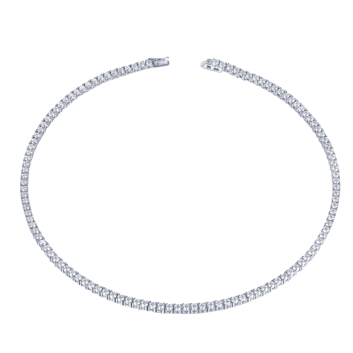 Polo Exchange Moissanite Necklace - ANS70138 R-3MM