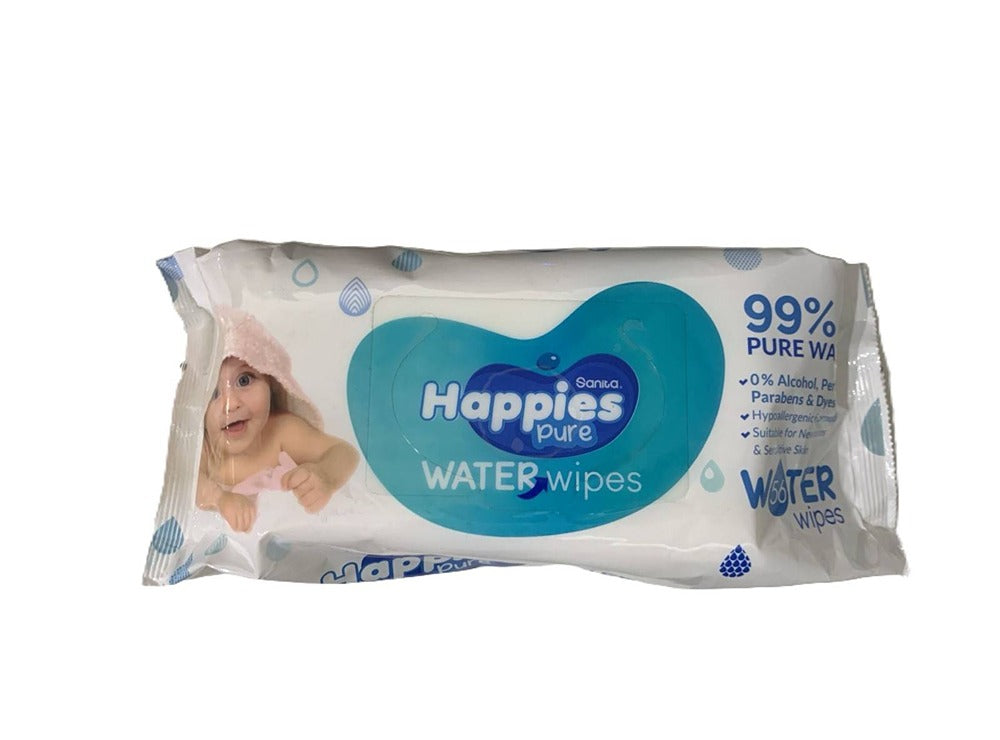 Happies Wipes Pure Water Wipes 56 Pieces