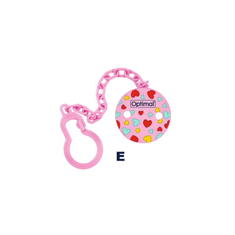 Pacifier Holder With Plastic Clip Girls