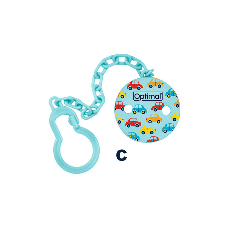 Pacifier Holder With Plastic Clip Girls - Blue