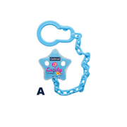 Optimal Pacifier Holder With Plastic Clip - Blue