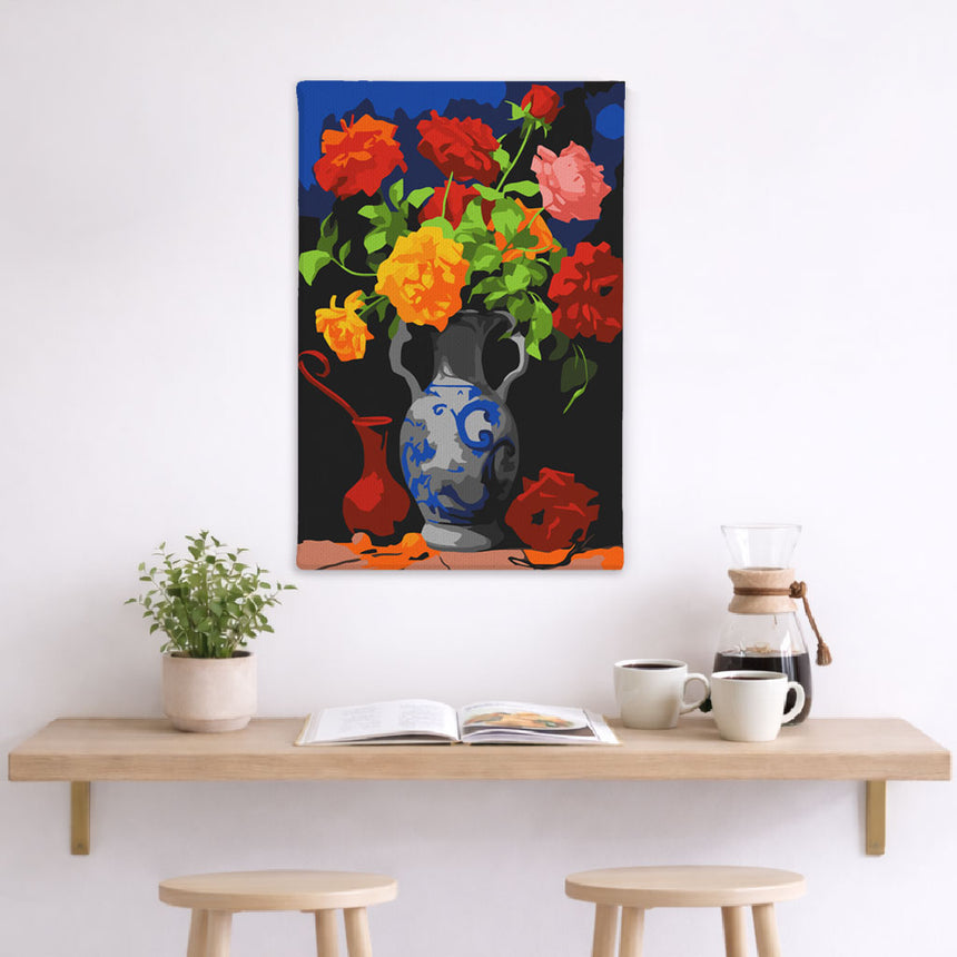 Vivid Flower Pot Paint By Numbers Kit