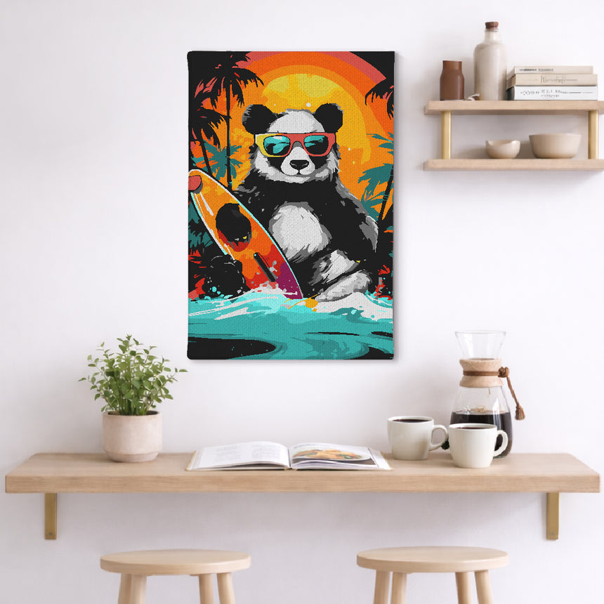 Panda On The Coast Paint By Numbers Kit
