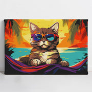 UPaint Cat on Vacation Paint By Numbers Kit