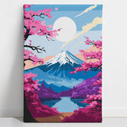 Blooming Mount Fuji - Paint By Numbers Kit