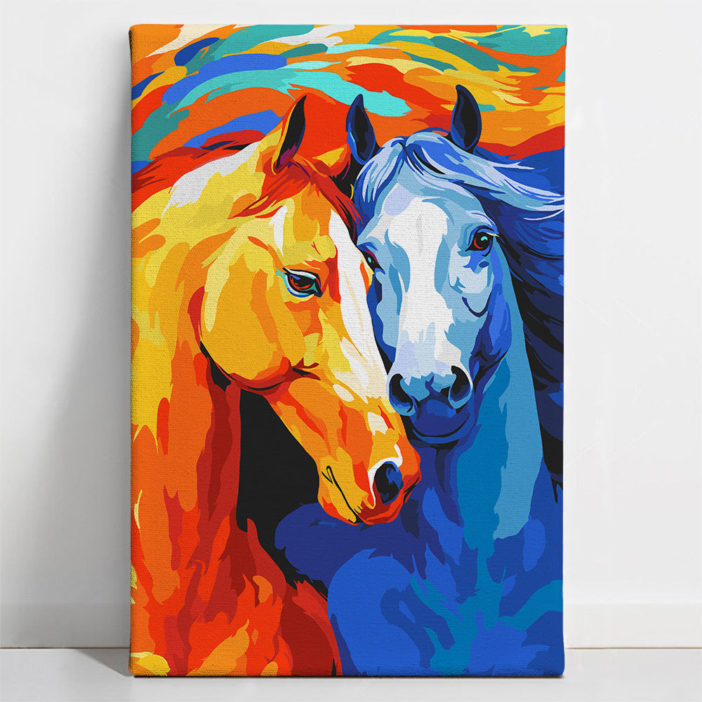 UPaint Horses in Harmony Paint By Numbers Kit
