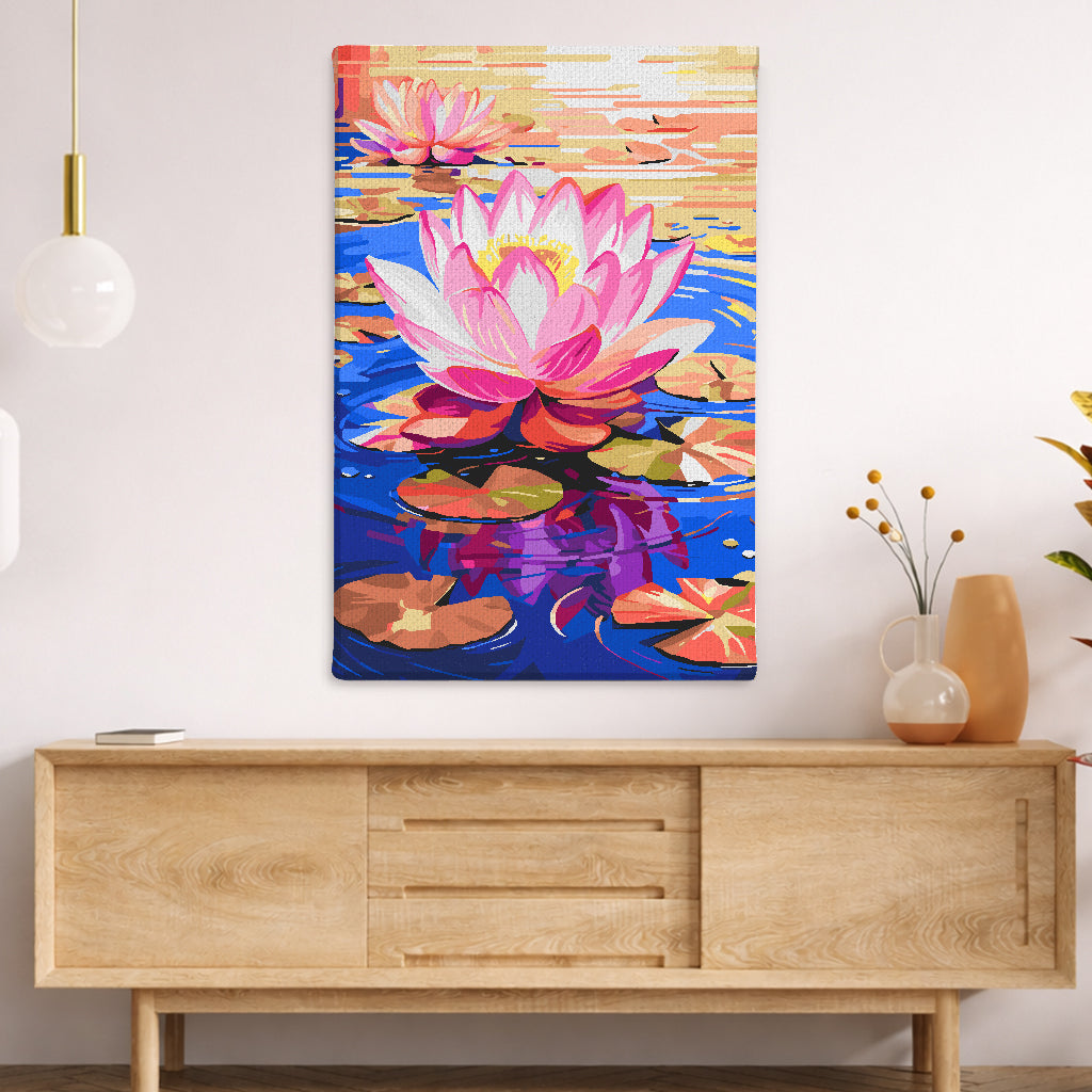 Floating Lotus Elegance Paint By Numbers Kit