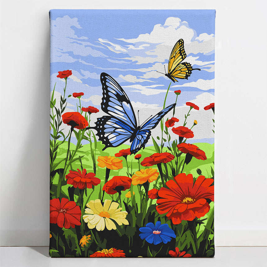 Blooming Butterflies Paint By Numbers Kit