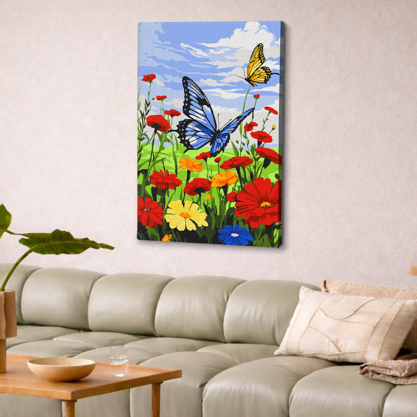Blooming Butterflies Paint By Numbers Kit