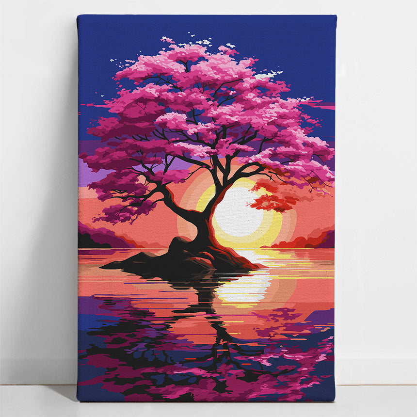 Pink Horizon Sunset Paint By Numbers Kit