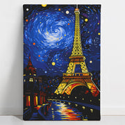 Starry Eiffel Tower Paint By Numbers Kit