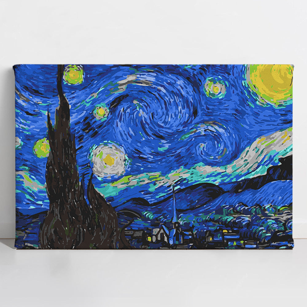 UPaint Starry Night Vincent Van Gogh Paint By Numbers Kit