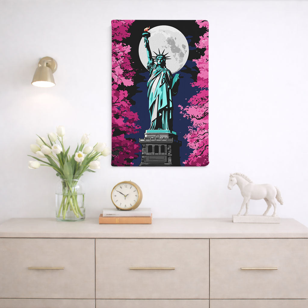 Statue of Liberty Under Moonlight - Paint By Numbers Kit