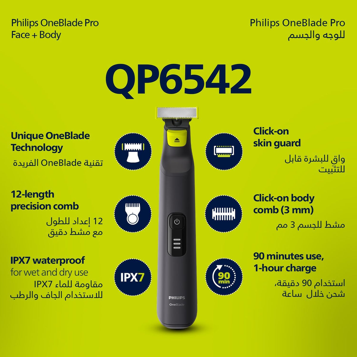 Philips OneBlade Pro Face+Body, QP6542