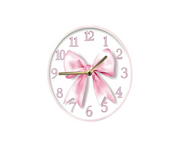 Pink Ribbon Kids Wall Clock