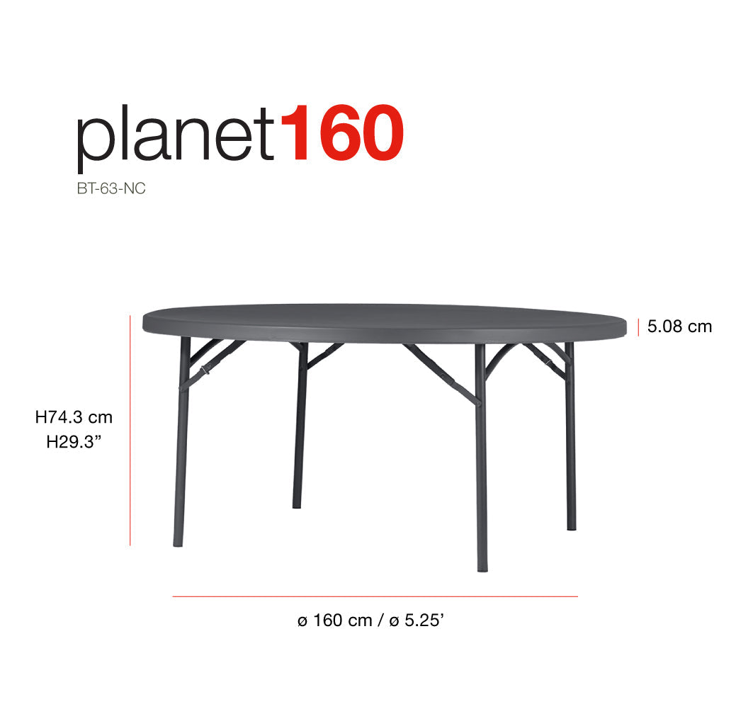 New Zown Planet160 Foldable Round Table Tables New Zown Planet160 Foldable Round Table New Zown Planet160 Foldable Round Table newzone