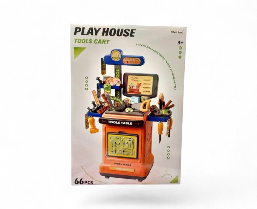 Play House Tools Cart 66 Pieces