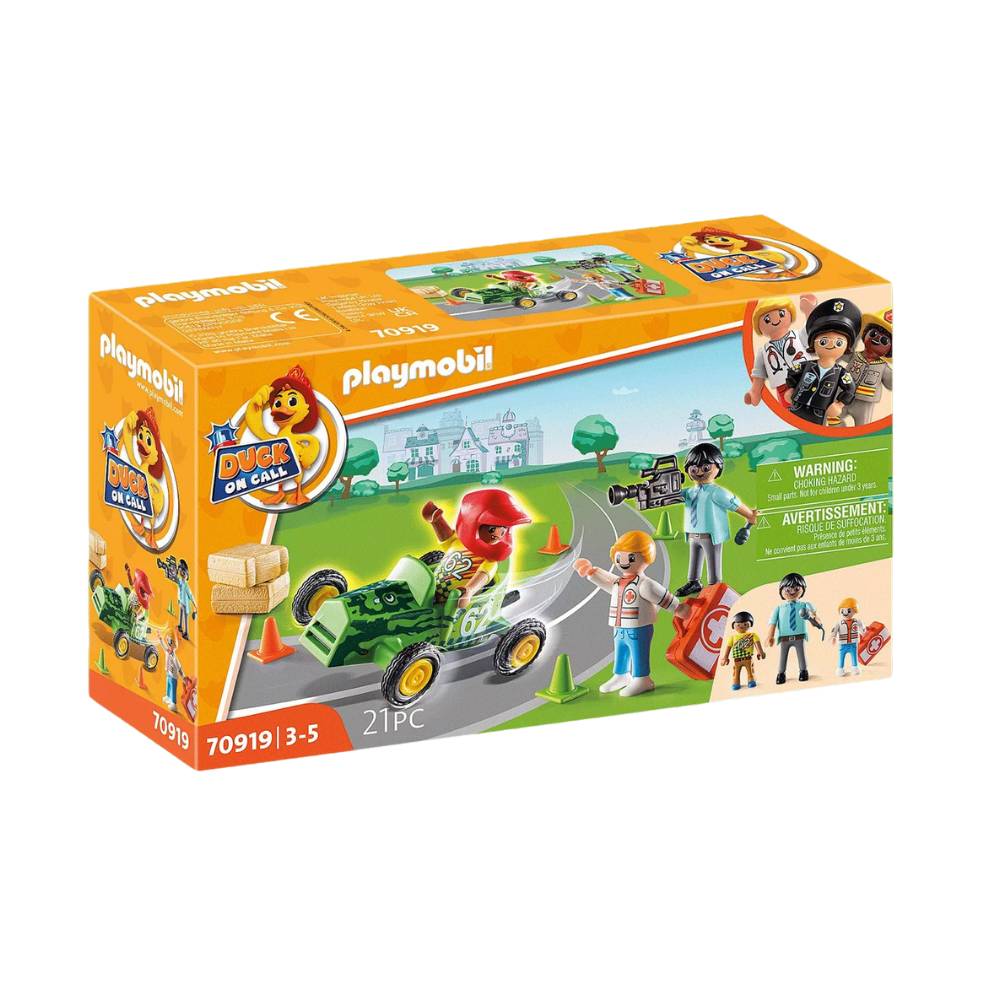Playmobil DUCK ON CALL - Ambulance Action: Help the Racing Driver (70919) by Playmobil