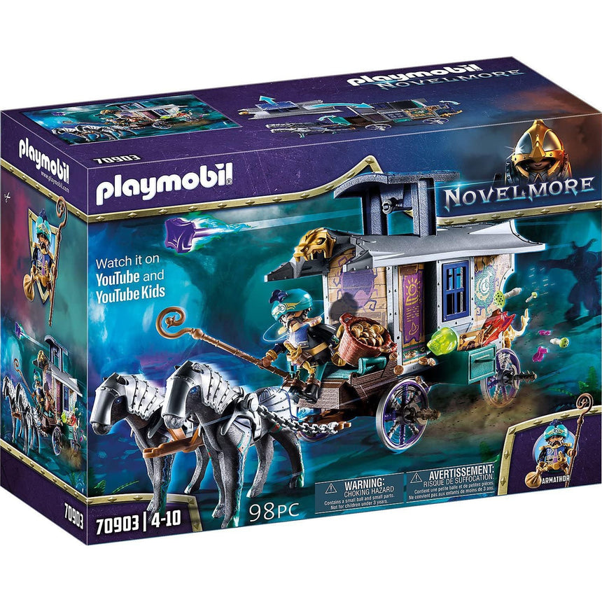 Playmobil Violet Vale Merchant Carriage with Magical Features (70903) by Playmobil