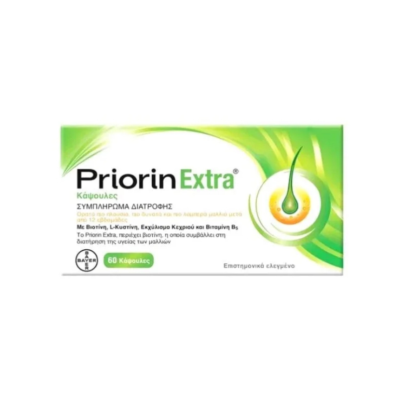 Bayer Priorin Extra Hair Supplement 60 Cap