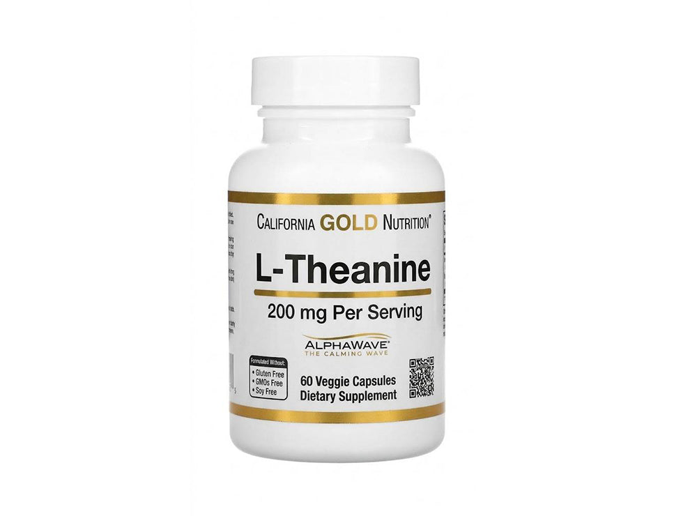 California Gold L-Theanine 200 mg 60 Capsules
