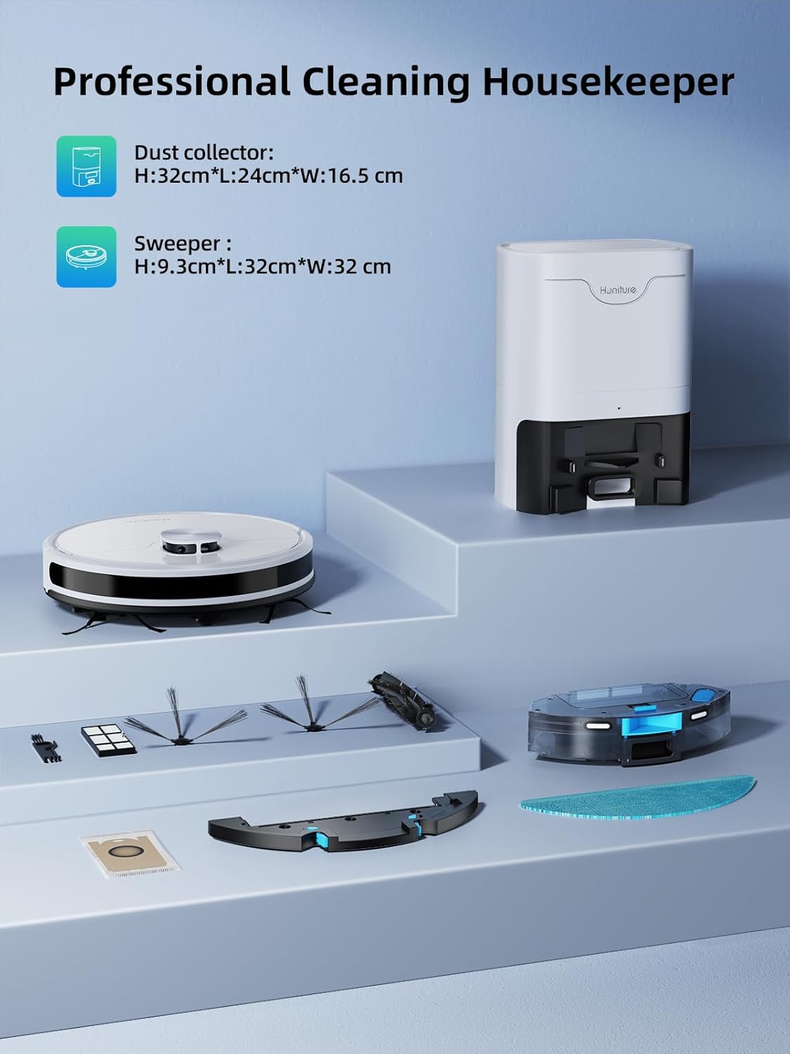 Honiture Robot Vacuum Cleaner 3500Pa