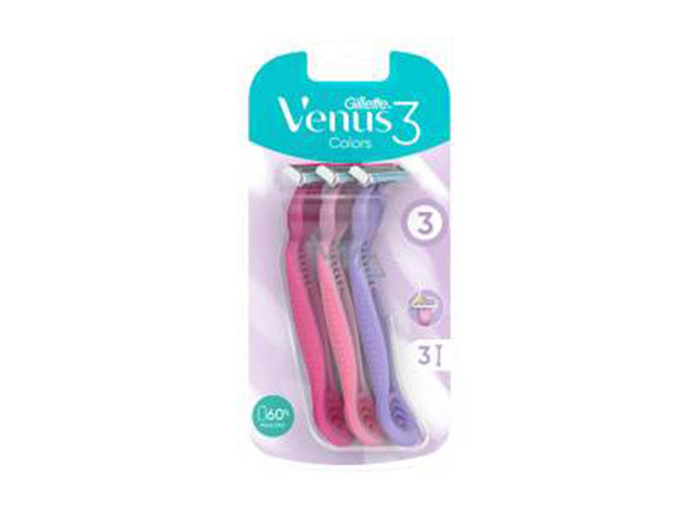 Gillette Venus Colors Disposable Razors 3 Pieces