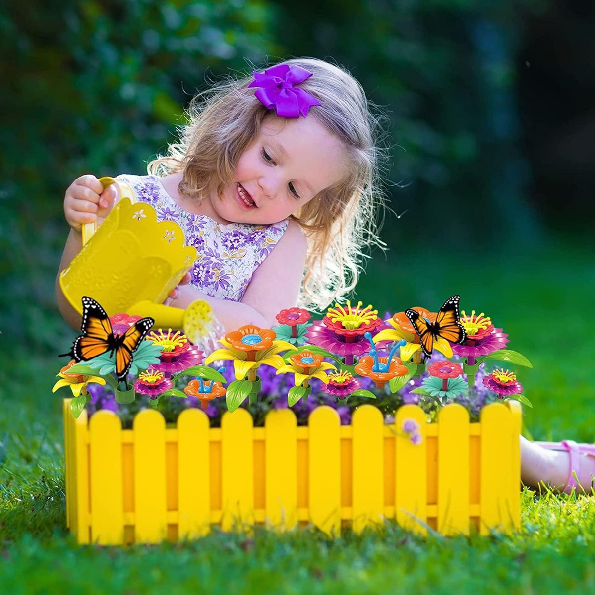 Flower Garden Building Blocks - 148 pieces