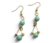 Green Jade Earrings 8mm