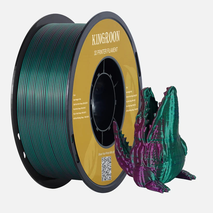 Kingroon PLA Silk Filament Red Gold Blue