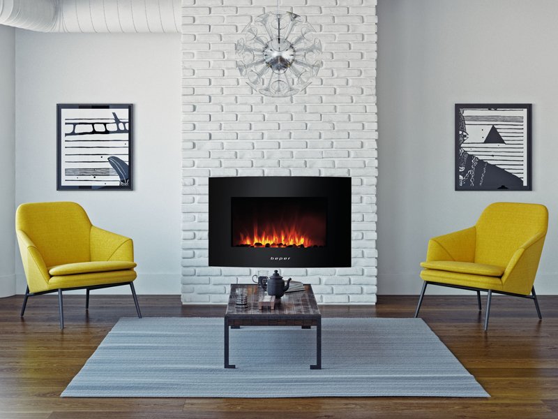 Wall Mounted Fireplace 1750-2000W Heaters Wall Mounted Fireplace 1750-2000W Wall Mounted Fireplace 1750-2000W Beper