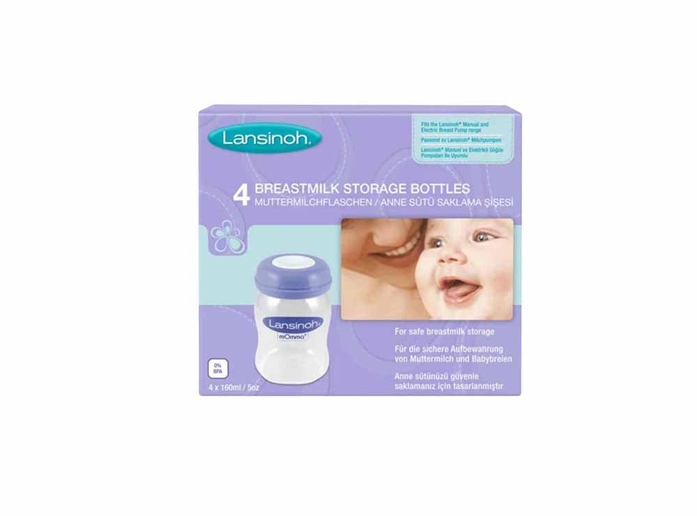 Lansinoh Milk Storage Bottles 4 Pieces
