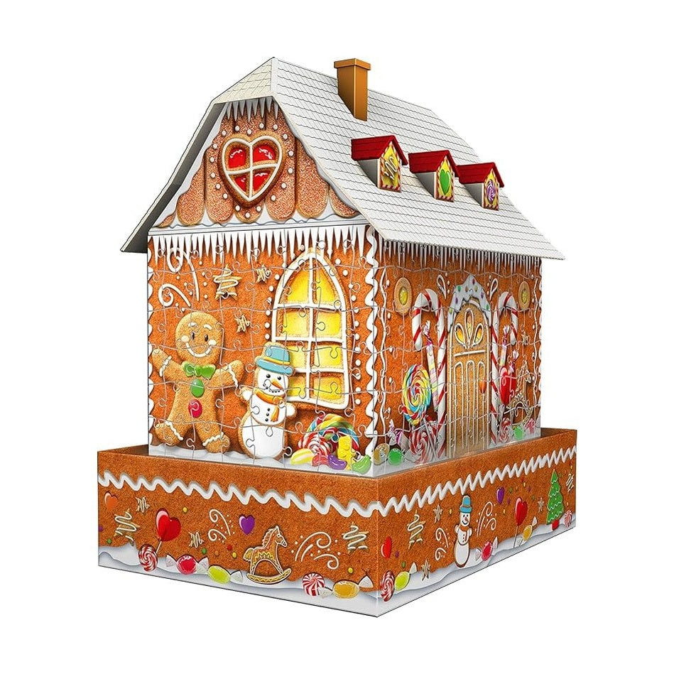 Ravensburger - 3D Gingerbread House with Lights by Ravensburger