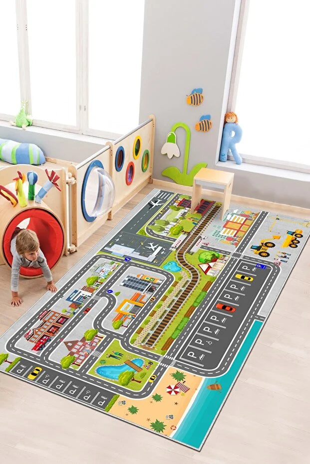 Road Map Kids Play Mat