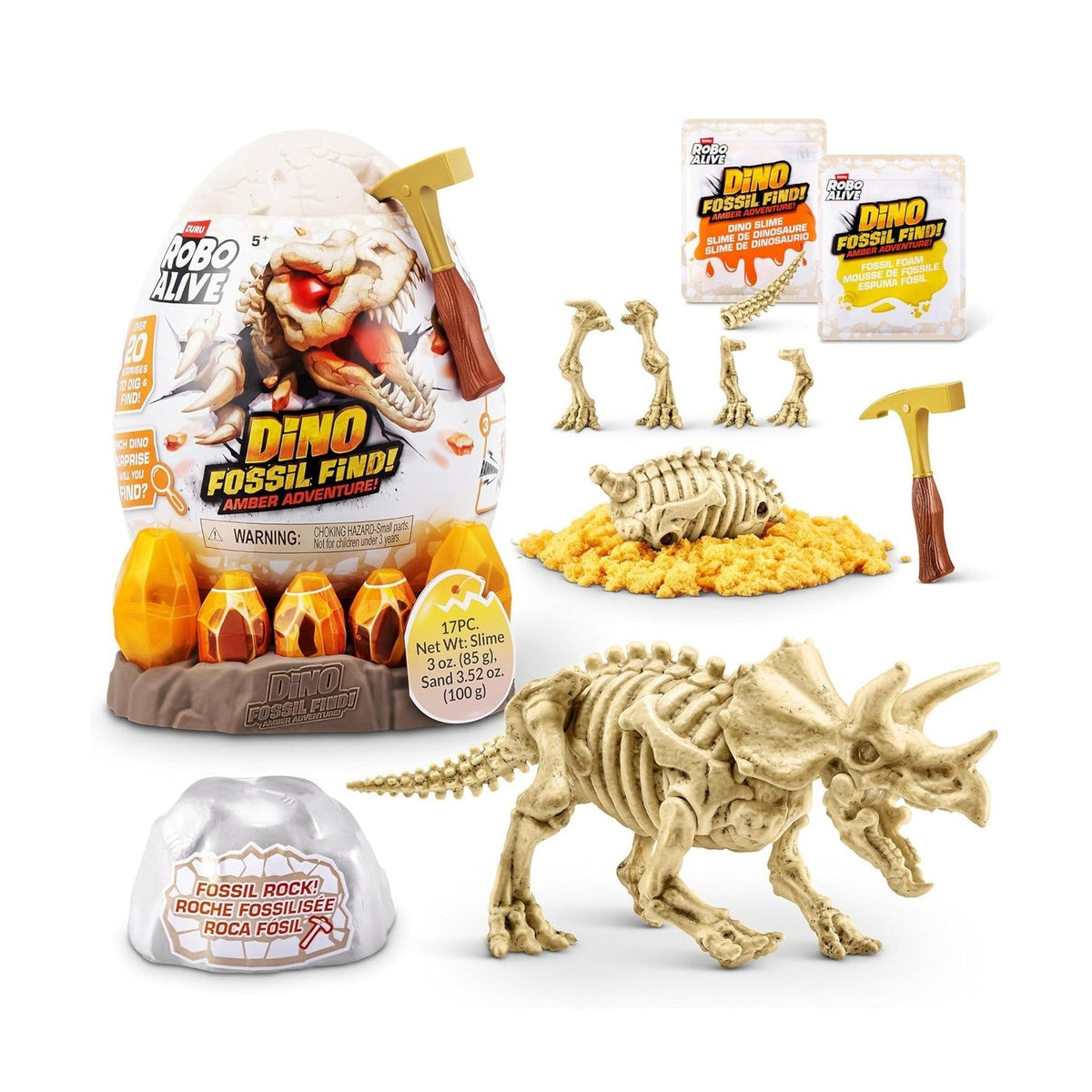 Robo Alive Fossil Find Amber Adventure by Zuru