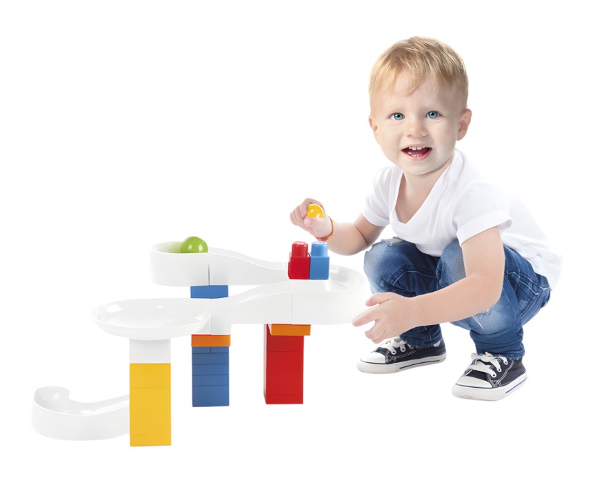 Toddler Rolling Ball Track Blocks