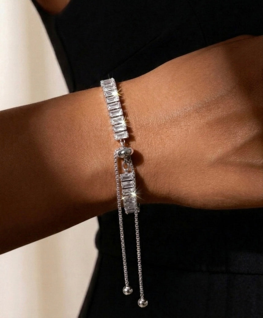 Shiny Adjustable Tennis Bracelet