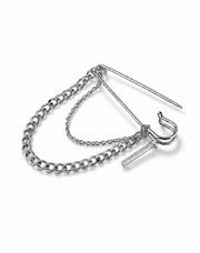 Stylish Edgy Chain Pin Brooch