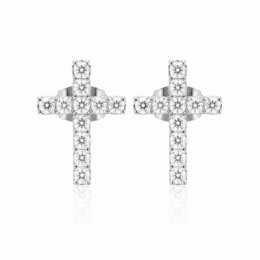 Cross Stud Earrings