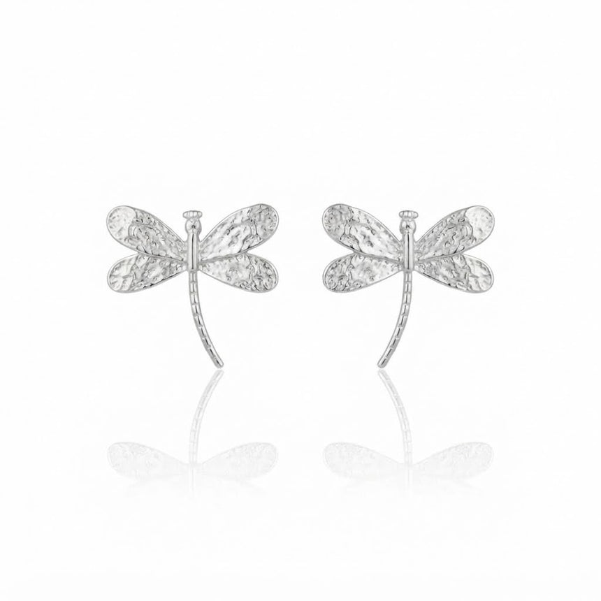 Dragonfly Earrings - Silver