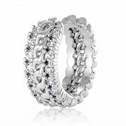 Nova 2 Sided Ear Cuff Silver - 1 Piece